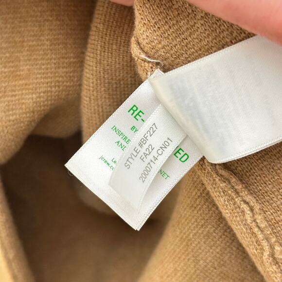 J. CREW Factory Schoolboy Sweater Blazer Heather Acorn Tan Sz XXL {3R1} - Picture 9 of 9